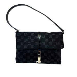 VINTAGE Y2K DKNY LOGO Baguette Bag Black Shoulder Bag Purse